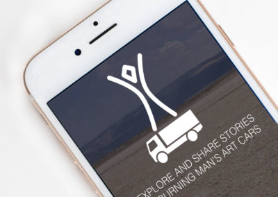 Art Car Mobile App Mockup